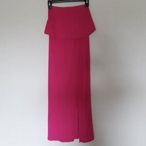 Women's See You Monday Size XS Pink Long Bandeau Dress